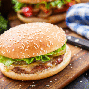 Paneer Burger (with Fries)