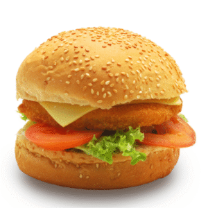 Paneer Cheese Burger (with Fries)